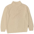 Suéter feminino Carrera com gola tartaruga UK 14 médio off white acrílico