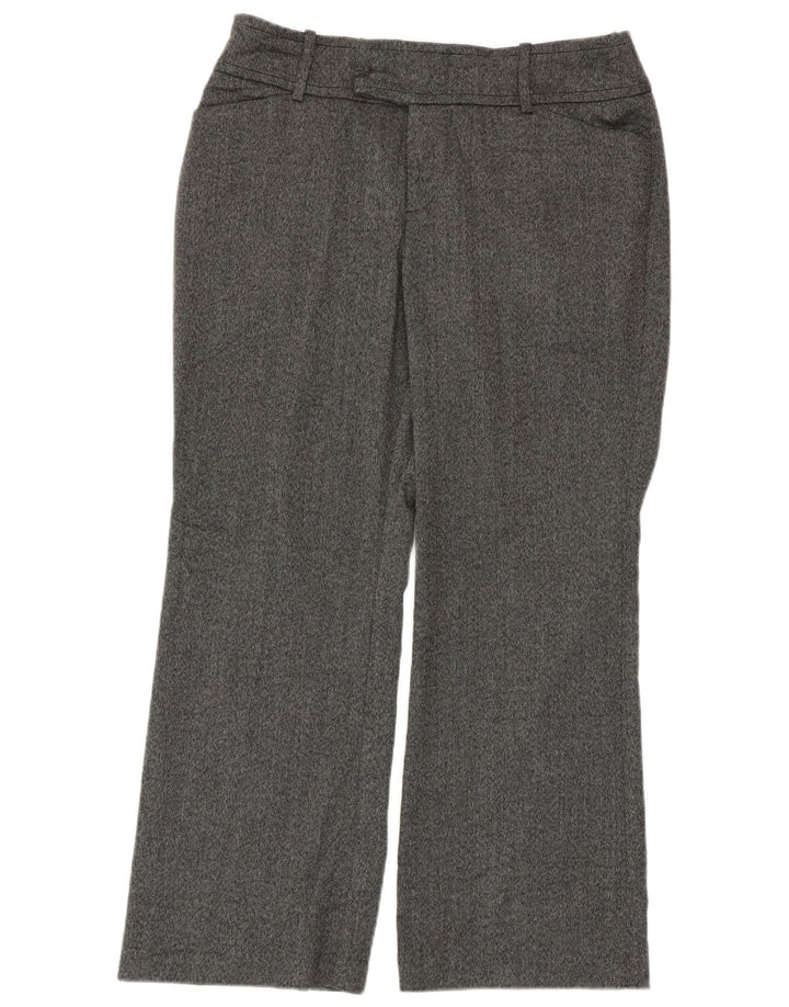 Calça feminina cortada reta MOSSIMO EUA 10 médio W30 L25 cinza