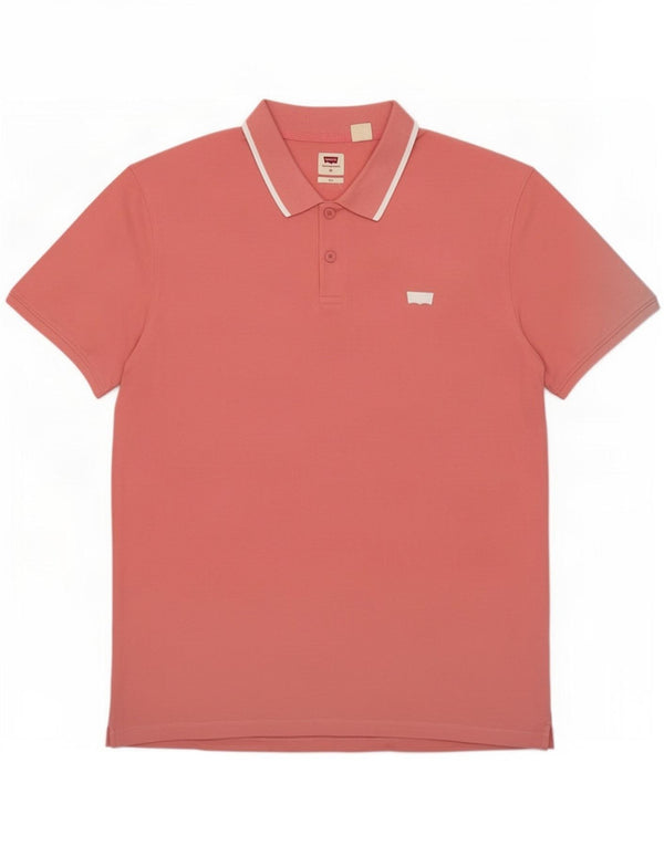 Camisa polo masculina Levi's Slim Fit XL algodão rosa