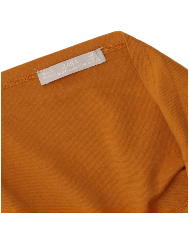 Macacão feminino Zara UK 10 pequeno laranja