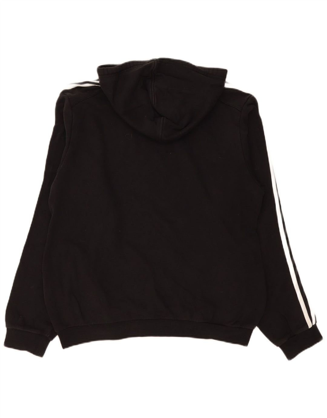 Adidas Mens Hoodie Jumper Médio Algodão Preto