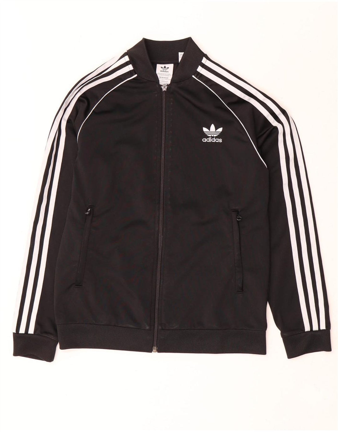 Casaco de treino Adidas Boys 12-13 anos preto poliéster
