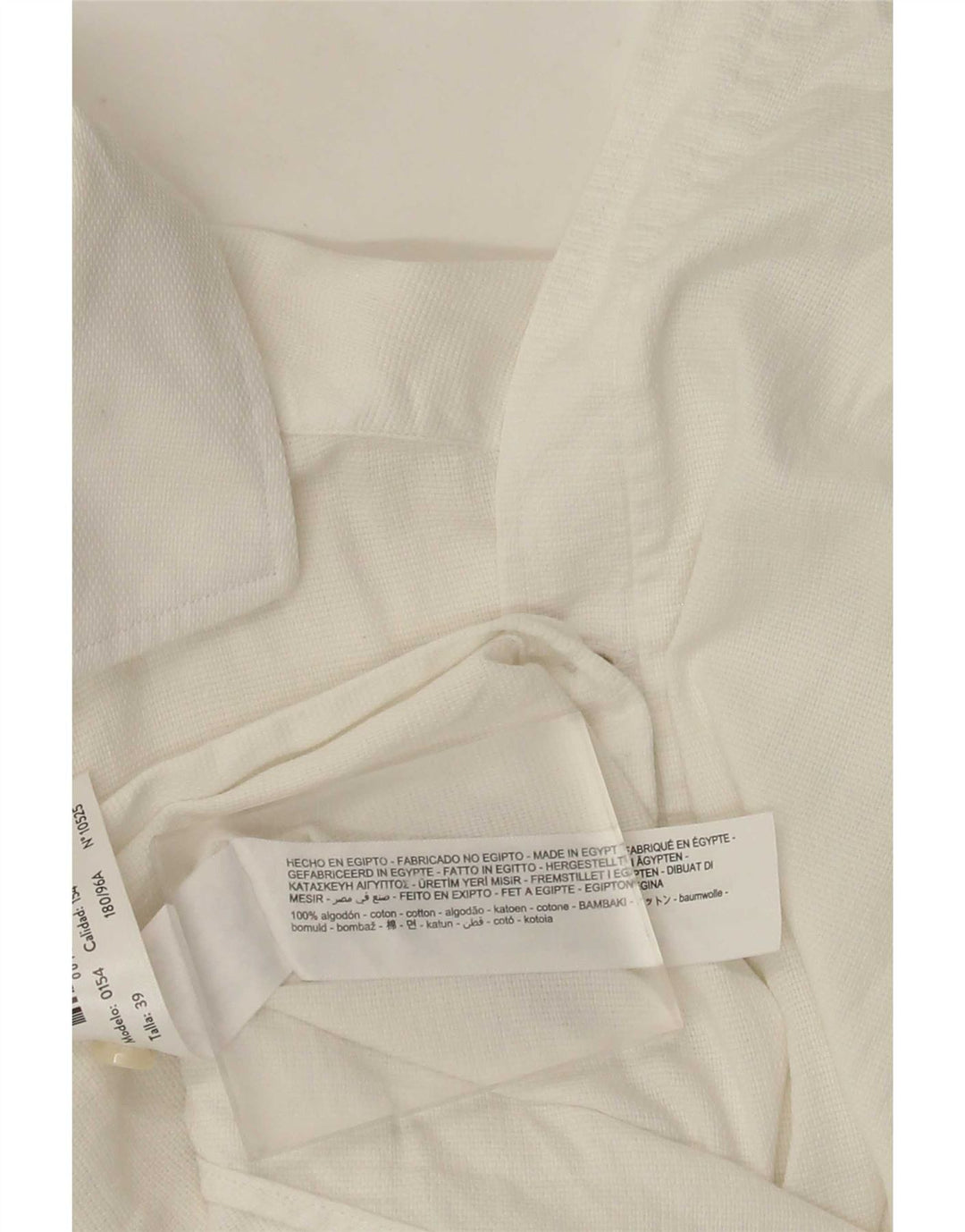 Camisa masculina Massimo Dutti tamanho 39 algodão branco médio