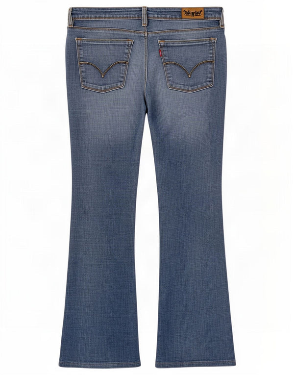 Calça jeans feminina Levi's 572 Bootcut W34 L29 azul algodão