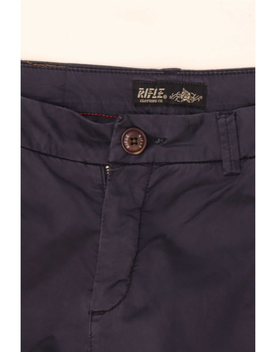 Shorts Chino Feminino Rifle Médio W28 Azul Marinho