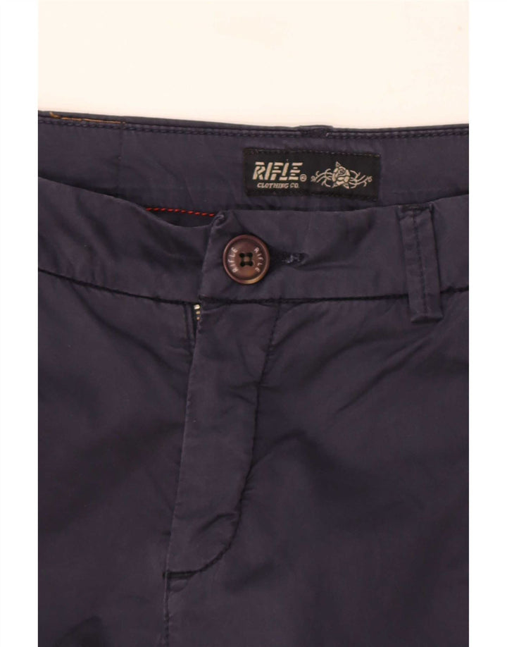 Shorts Chino Feminino Rifle Médio W28 Azul Marinho