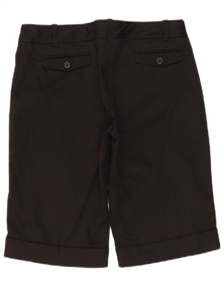 Shorts feminino casual Oasis UK 12 médio W34 algodão preto