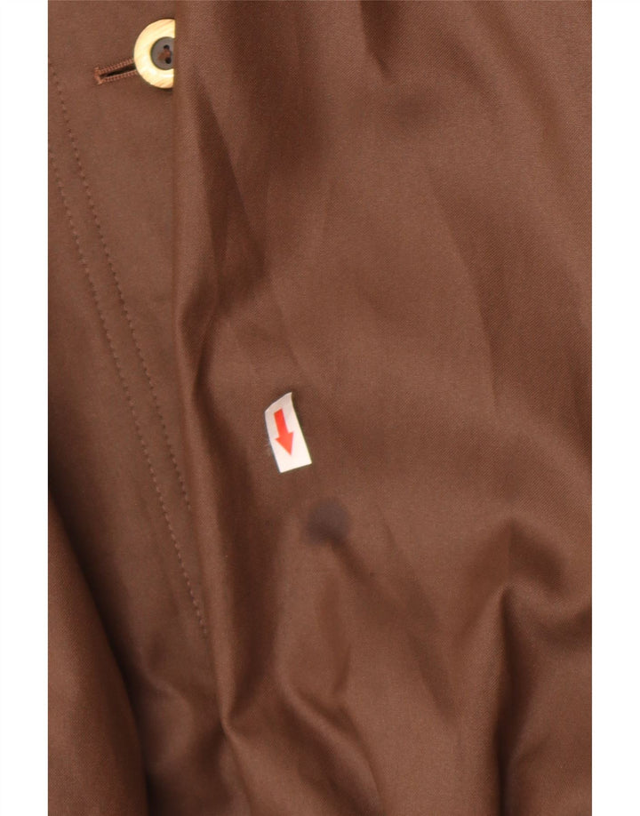 Trench Coat feminino Claude Havrey Reino Unido 14 grande poliéster marrom