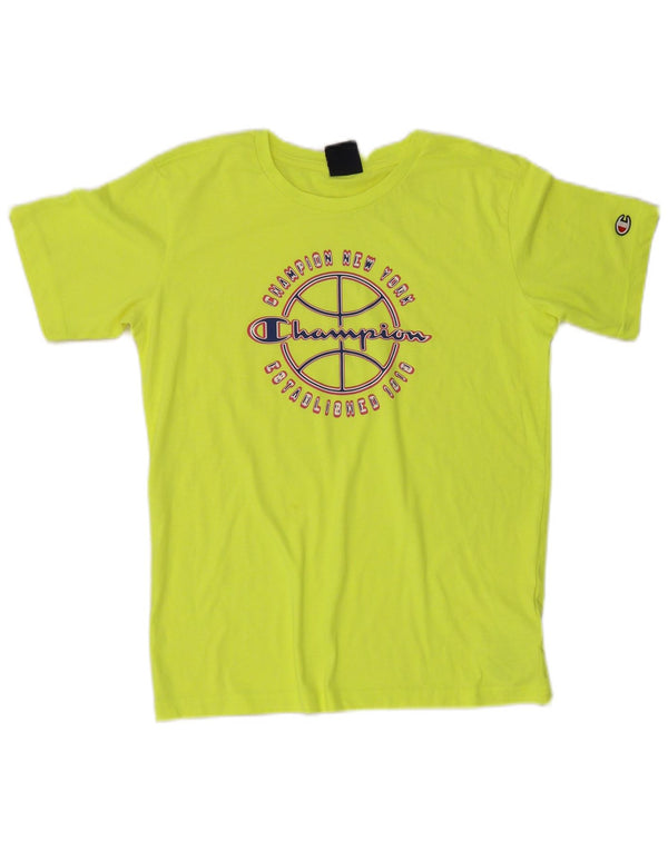 Camiseta Champion Boys Graphic 13-14 Anos XL Verde Algodão