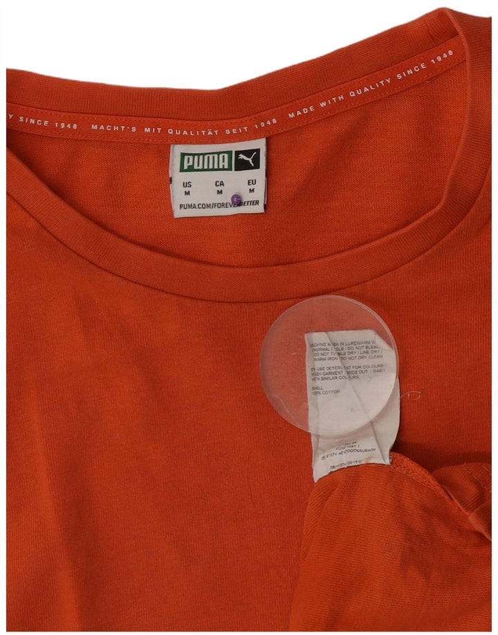 Camiseta masculina Puma Top Médio Algodão Laranja