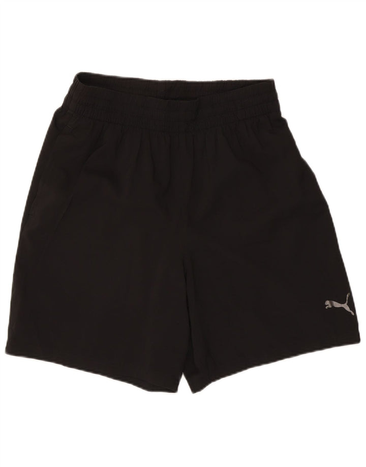Shorts esportivos masculinos Puma médio preto