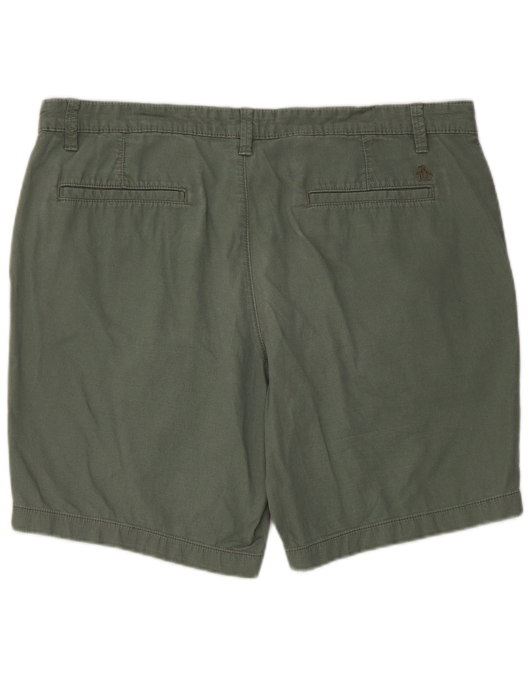 Penguin Mens Chino Shorts W36 Grande Algodão Verde