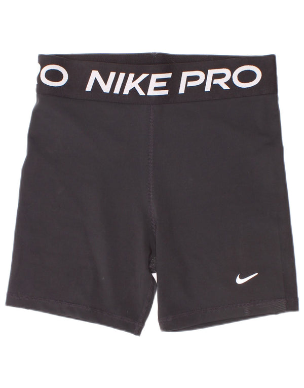 Shorts esportivos gráficos Nike Girls Dri Fit 13-14 anos XL preto