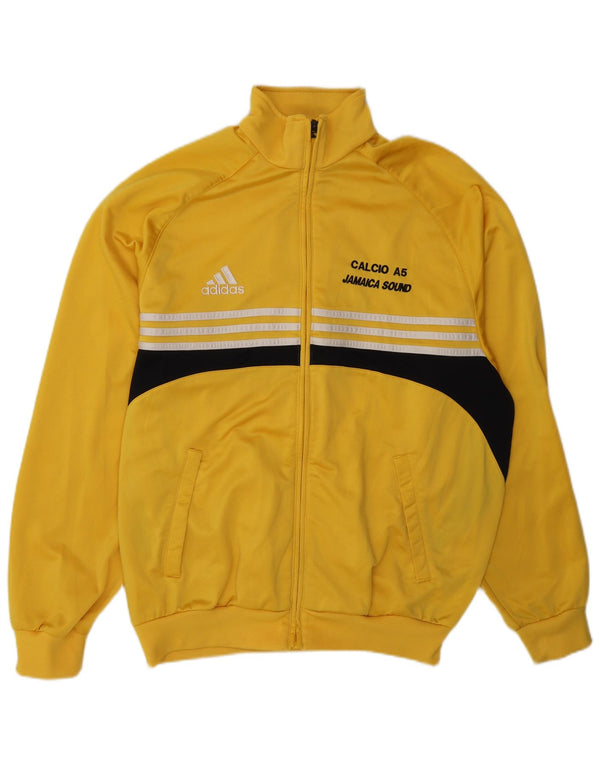 Adidas Mens Graphic Tracksuit Top Jacket UK 44/46 Grande Amarelo Colorblock