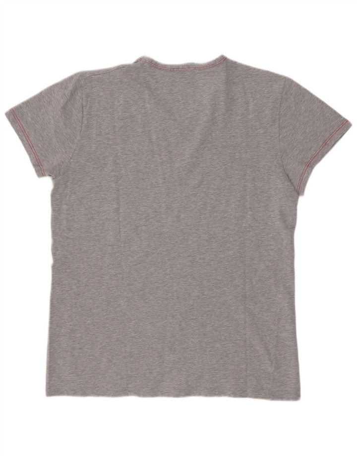Camiseta feminina Lotto UK 12 algodão cinza médio