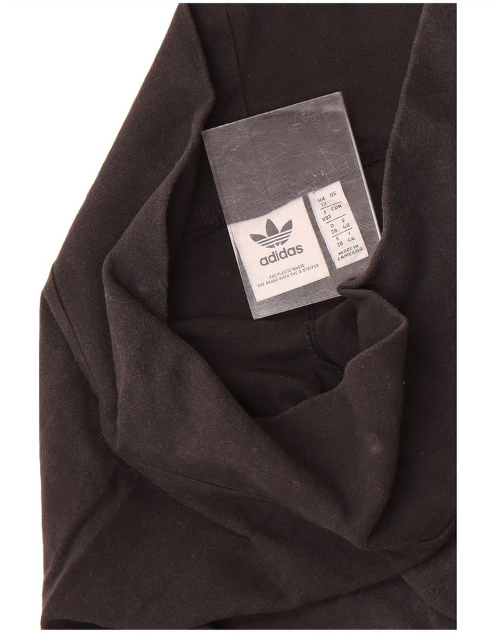 Leggings Adidas Femininas UK 12 Médias Pretas