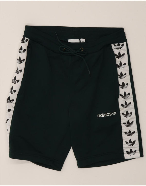 Adidas Mens Graphic Sport Shorts Pequeno Verde Colorblock Poliéster