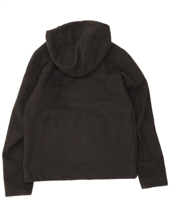 Jaqueta bomber masculina com capuz McKinley UK 40 poliéster cinza médio