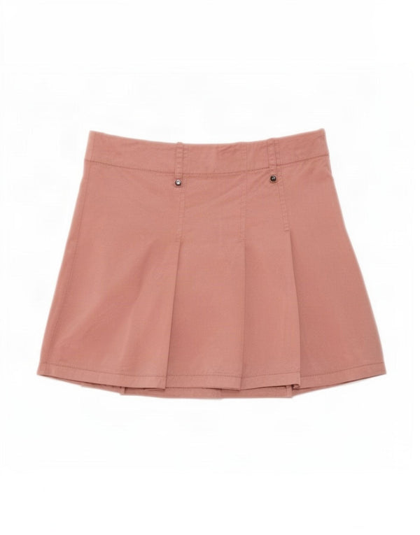 Zara Mulher Trafaluc Mini Saia Plissada EU 34 2XS W24 Algodão Rosa