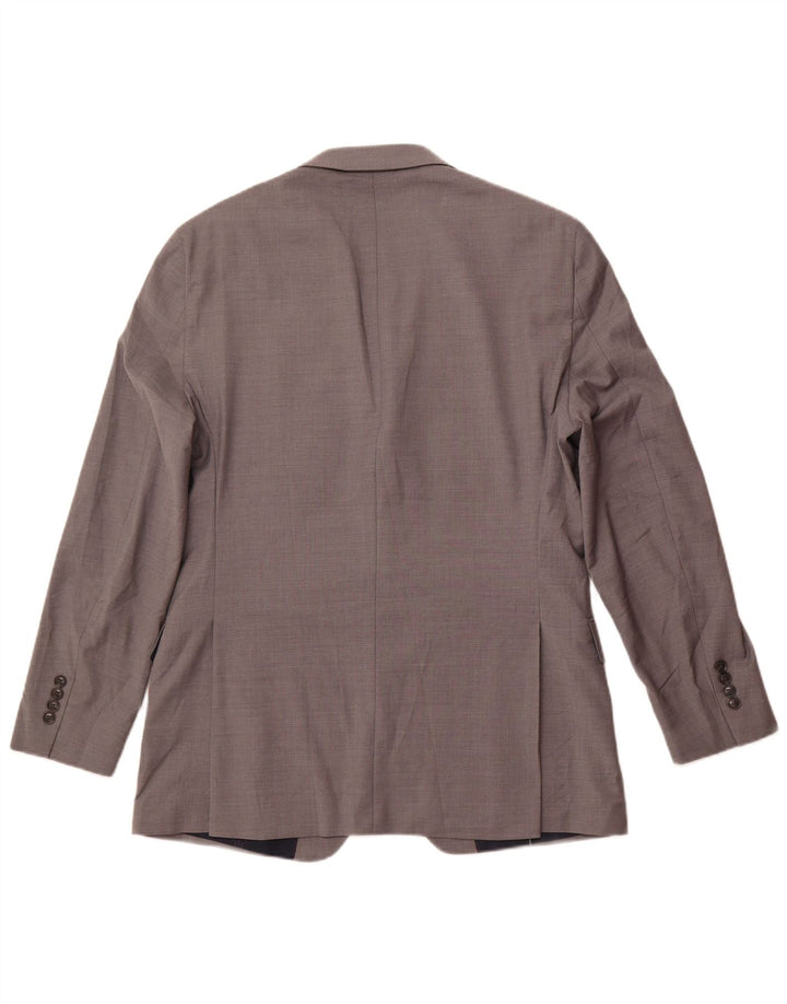 Jaqueta Blazer Masculina Tommy Hilfiger Longline 2 Botões EU 42 XL Lã Cinza