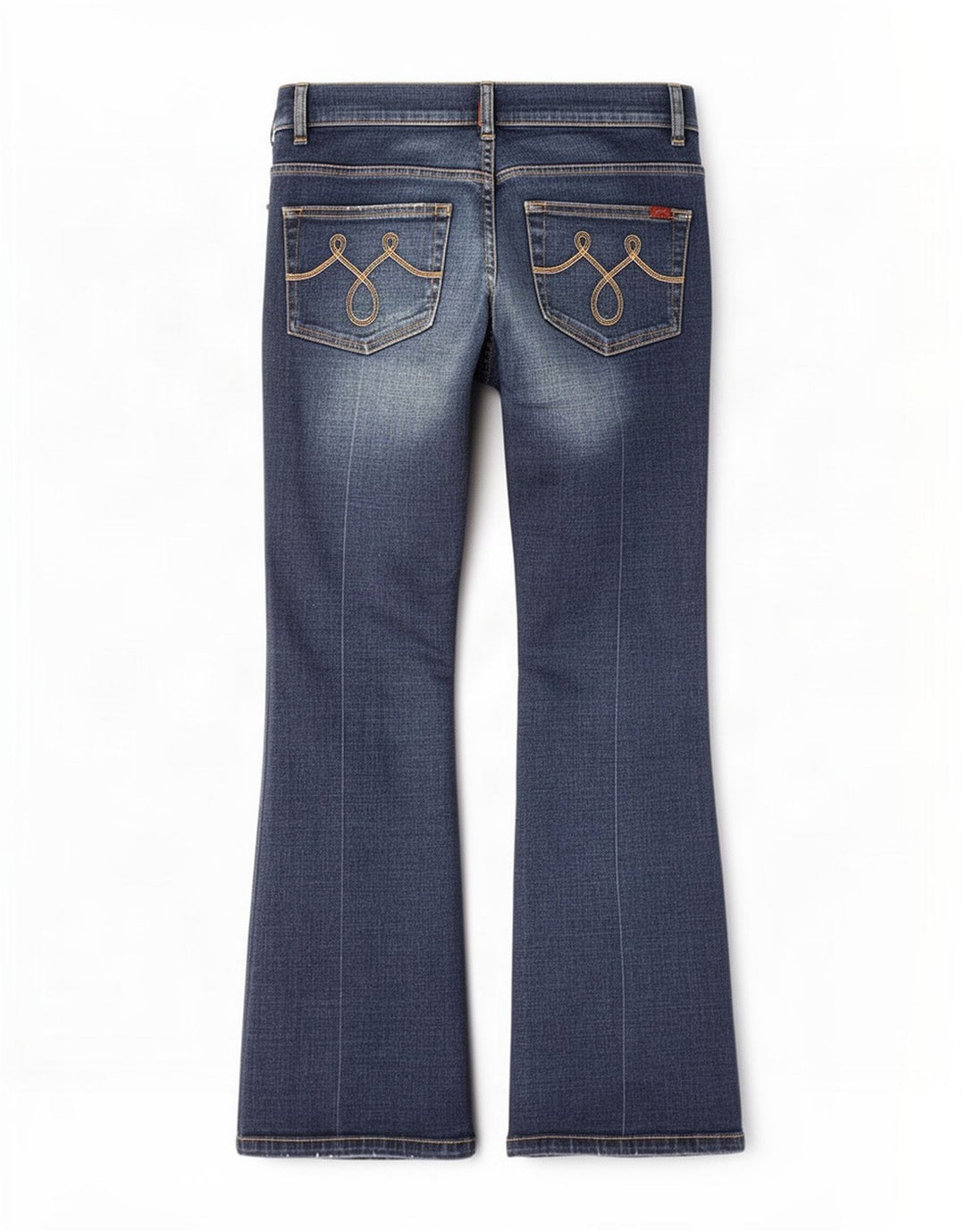 Calça jeans feminina Oasis Bootcut UK 12 médio W30 L27 algodão azul