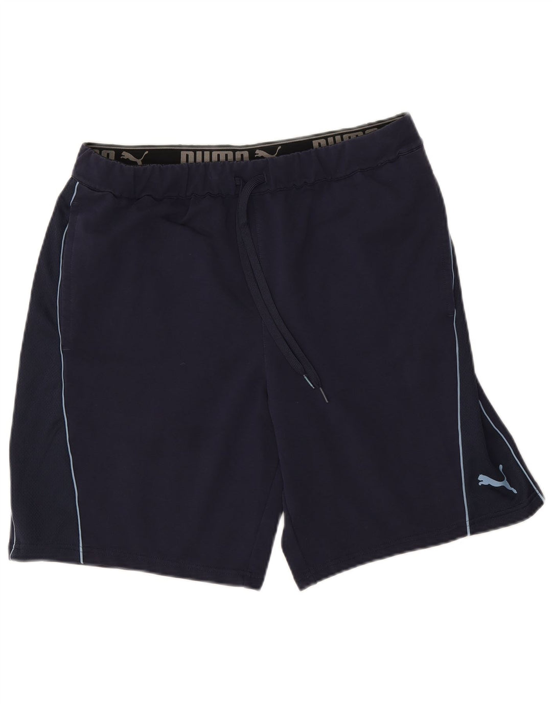 Shorts esportivos masculinos PUMA grandes algodão azul marinho
