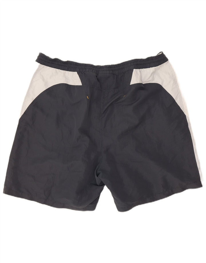 Shorts esportivos masculinos Lotto grande poliéster colorblock azul marinho