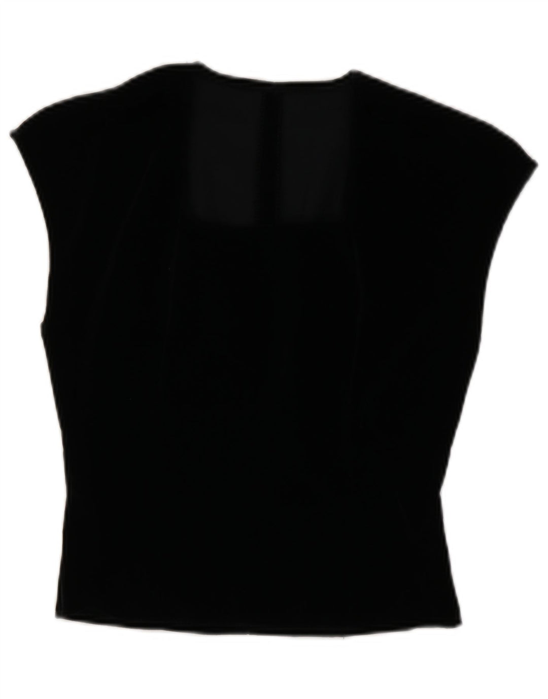 Blusa Colete Feminina Vintage Top IT 44 Médio Preto
