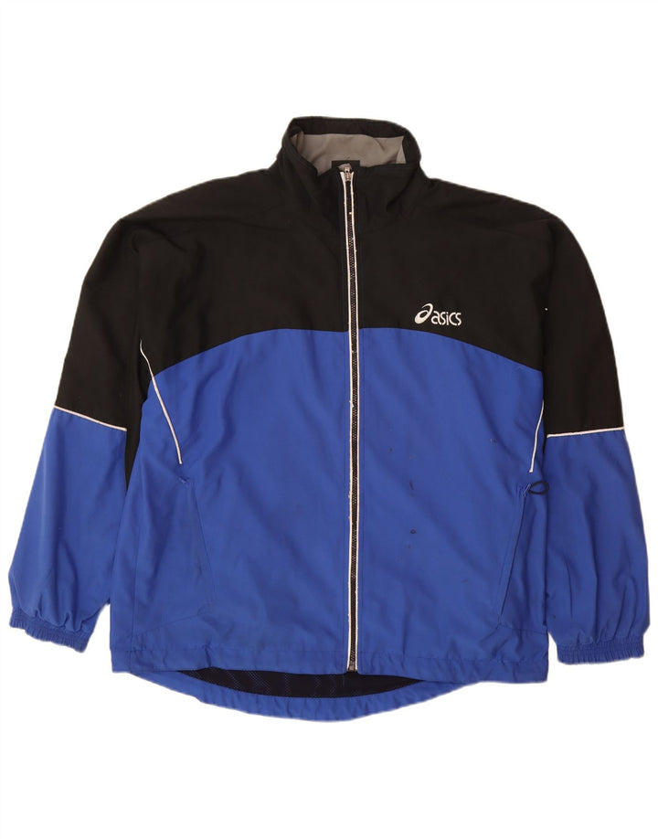 ASICS Mens Treino Top Jacket XL Azul Colourblock Poliéster