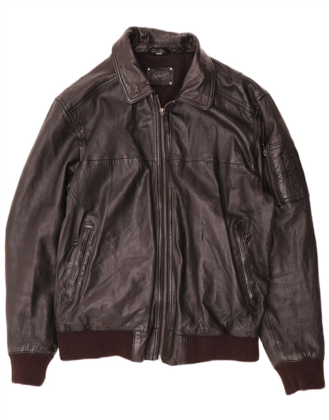 Jaqueta de couro masculina Maze IT 50 grande preta