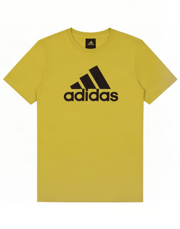 Camiseta Adidas Meninos Graphic Top 11-12 Anos Algodão Amarelo