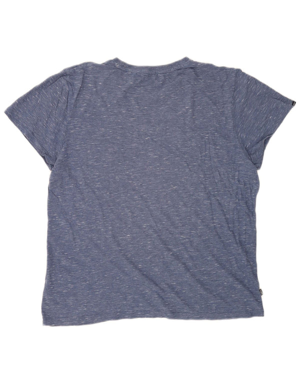 Camiseta masculina Superdry Top 2XL algodão manchado azul