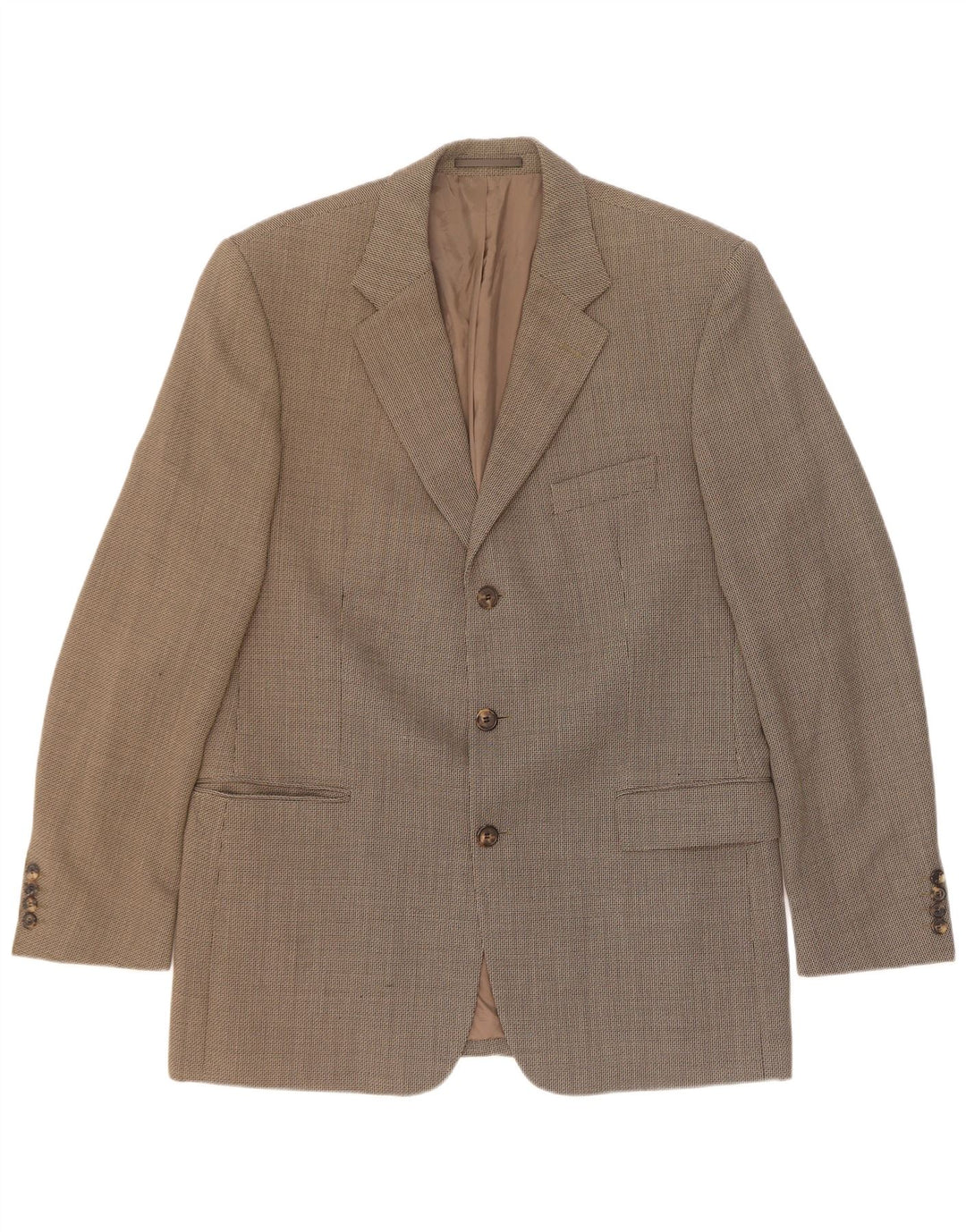 Jaqueta Blazer Masculina Hugo Boss com 3 Botões EU 54 2XL Lã Cinza