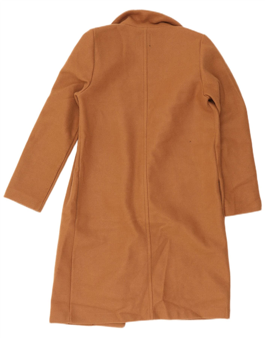 Sobretudo feminino Zara UK 10 pequeno poliéster bege