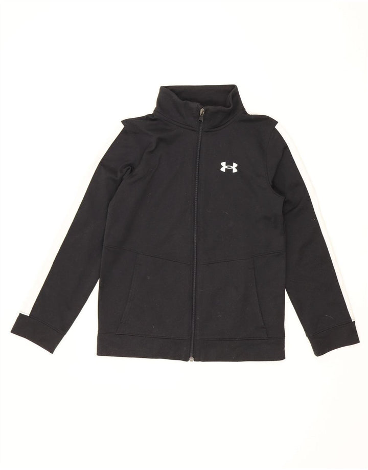 Jaqueta Under Armour Boys Treino Top 9-10 Anos Médio Preto Colorblock