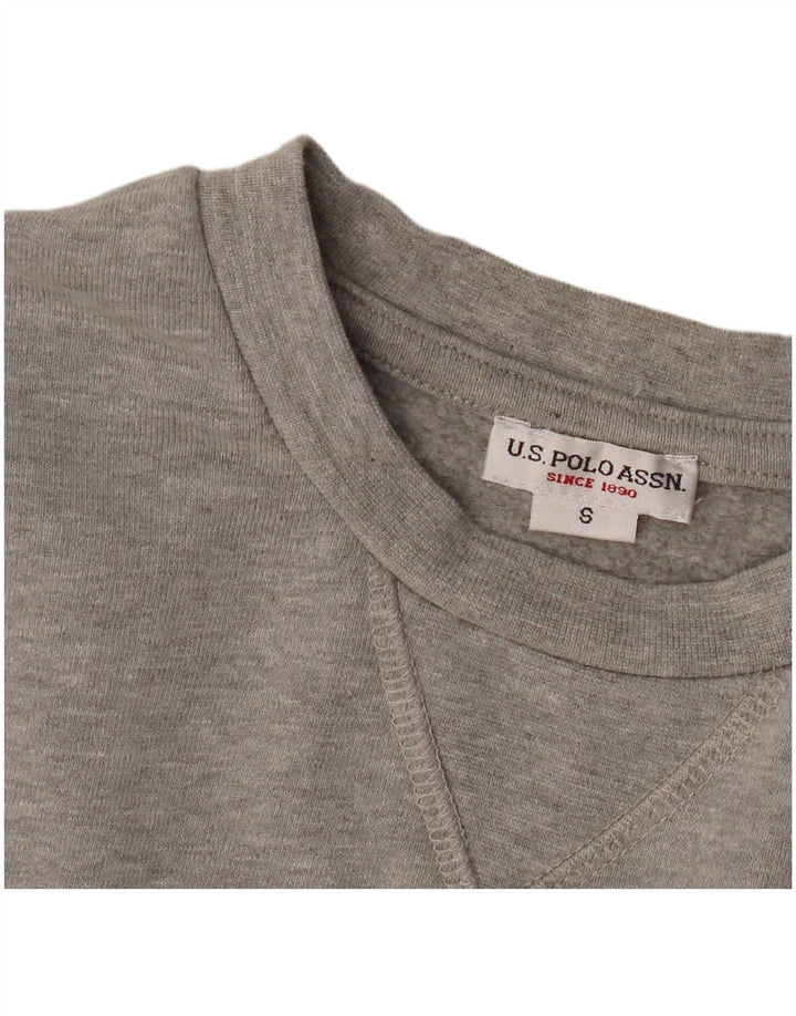 US Polo Assn. Moletom Masculino Jumper Pequeno Cinza