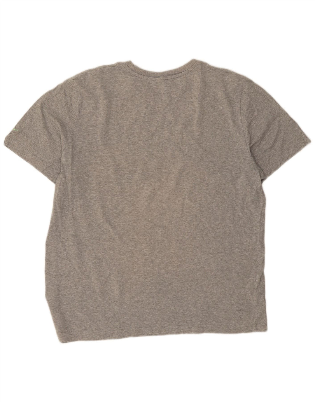 Camiseta Nike masculina gráfica grande cinza manchada