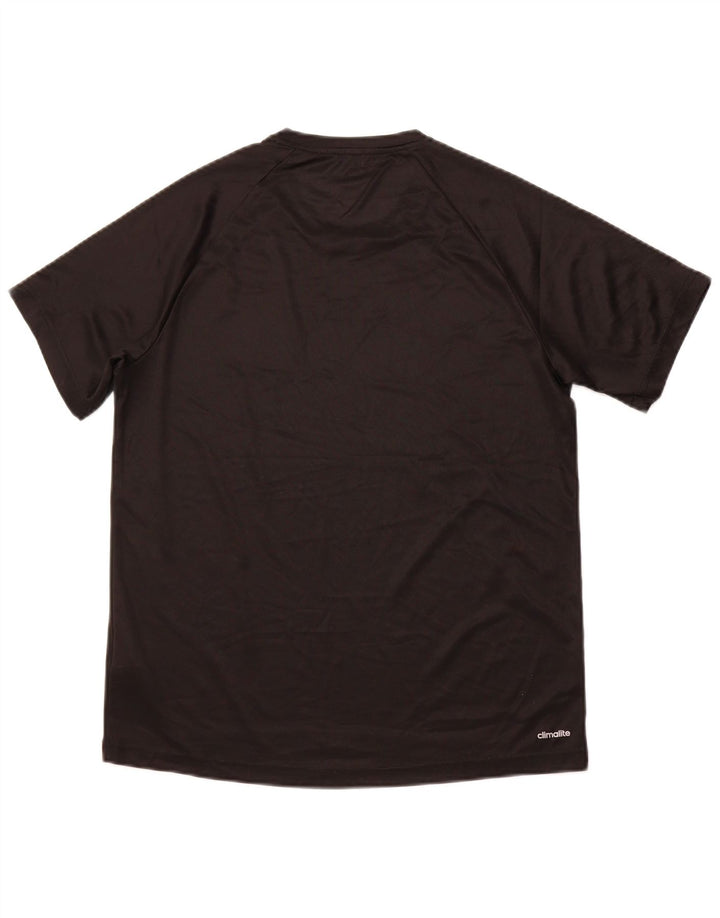 Camiseta Adidas Masculina Climalite Top Médio Preto Poliéster Esportivo