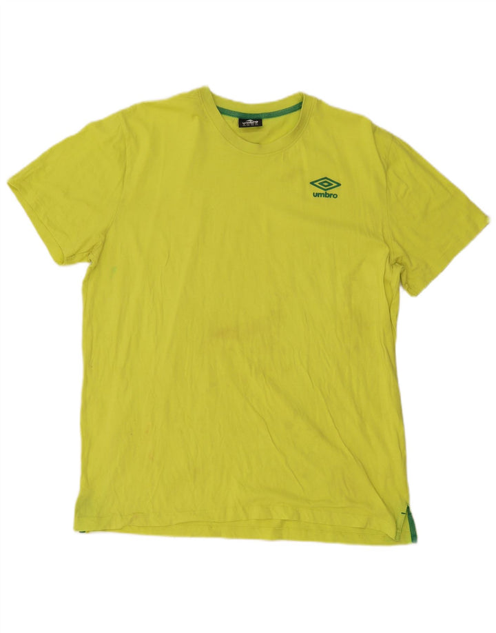 Camiseta masculina Umbro Top 2XL algodão amarelo