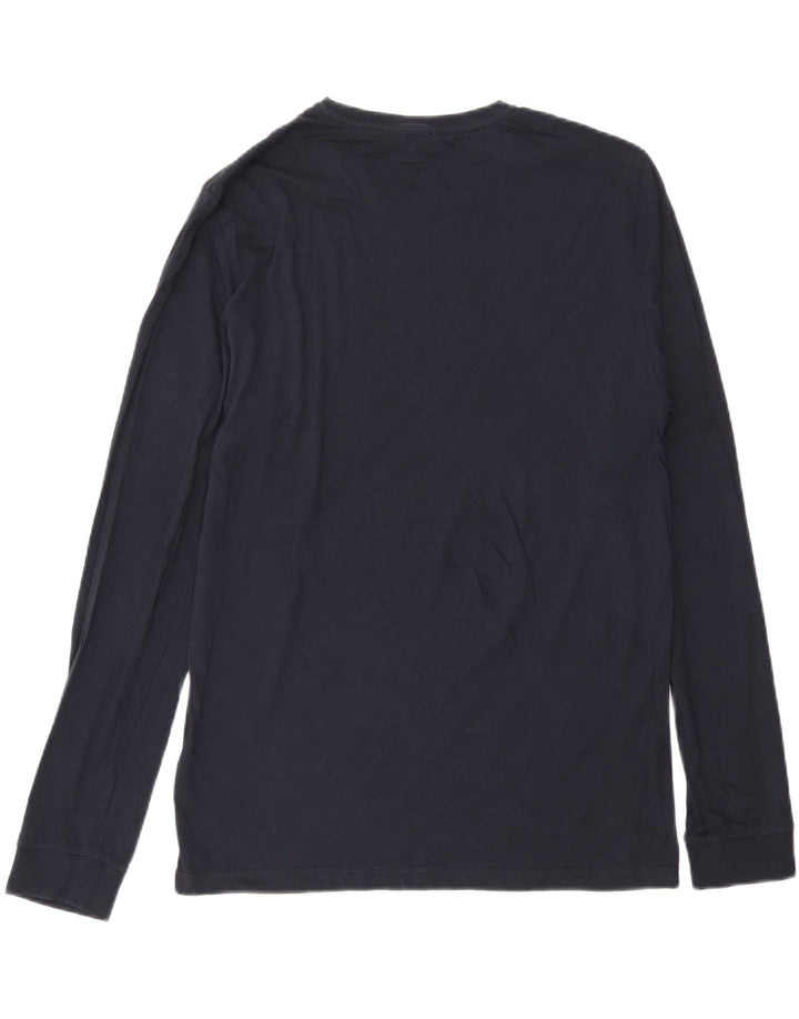 Reiss Top masculino de manga comprida XL azul marinho algodão