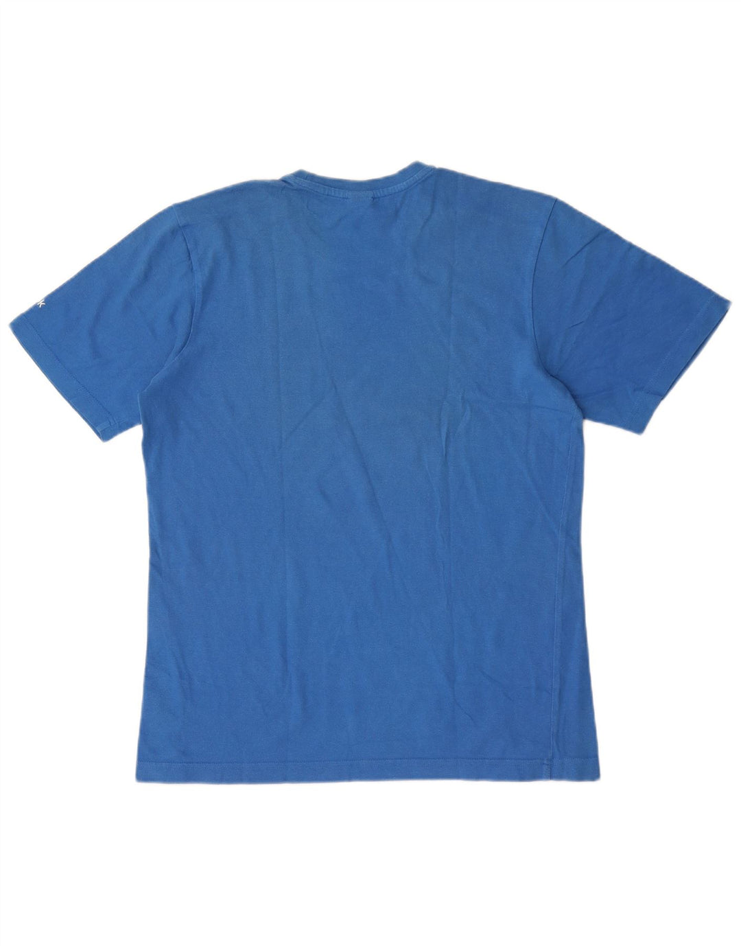 Reebok Mens Graphic T-Shirt Top Médio Algodão Azul