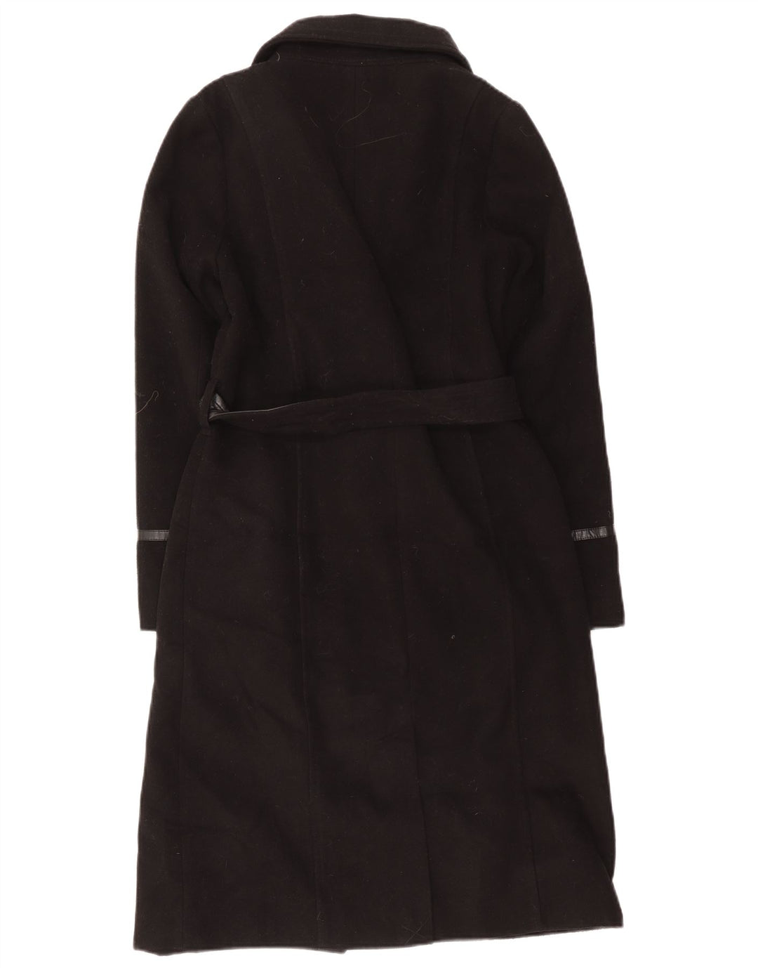 Sobretudo feminino Oasis UK 10 pequeno poliéster preto