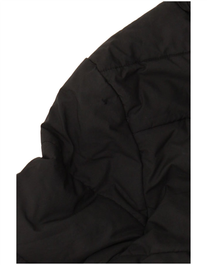 Casaco acolchoado com capuz Adidas Boys 11-12 anos preto poliéster