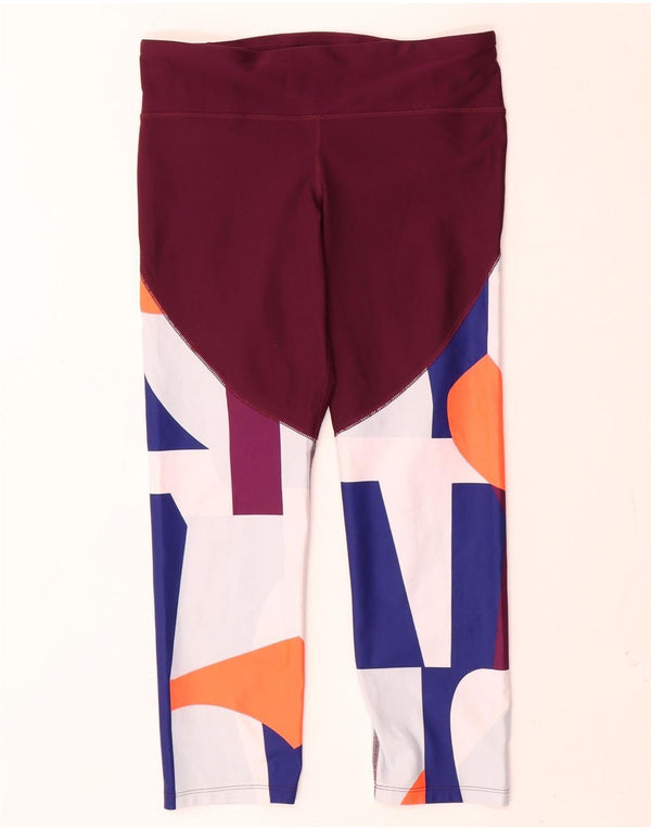 Under Armour Womens Heat Gear Graphic Leggings Reino Unido 14 Grande Multicolorido