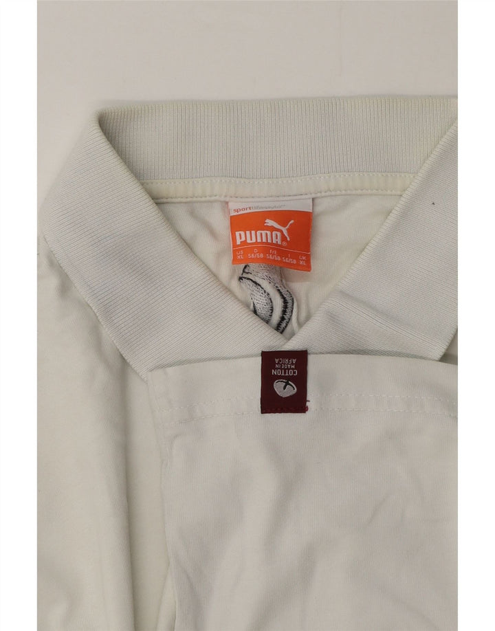 Camisa polo masculina Puma XL algodão branco