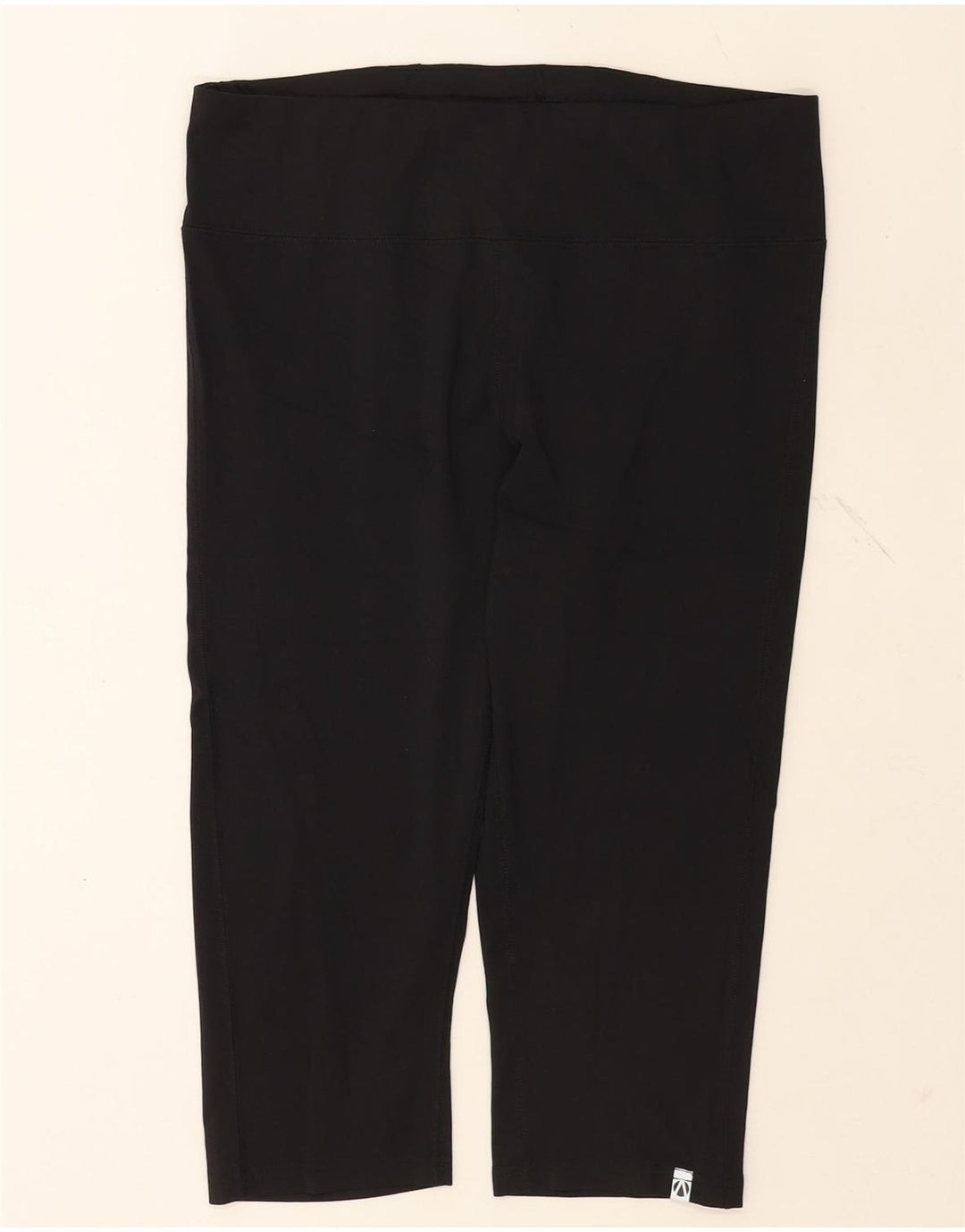Leggings capri femininas Marks & Spencer Reino Unido 16 grande poliéster preto