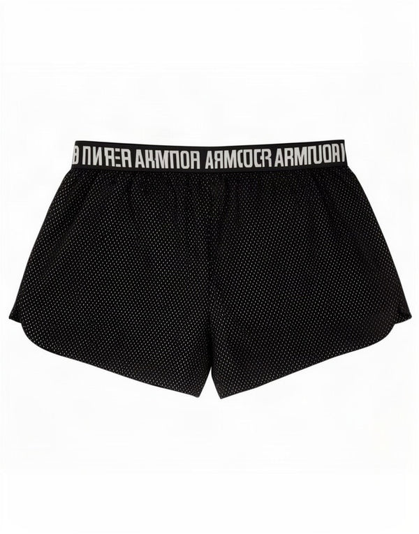 Shorts esportivos femininos Under Armour Heat Gear Graphic UK 14 médio preto