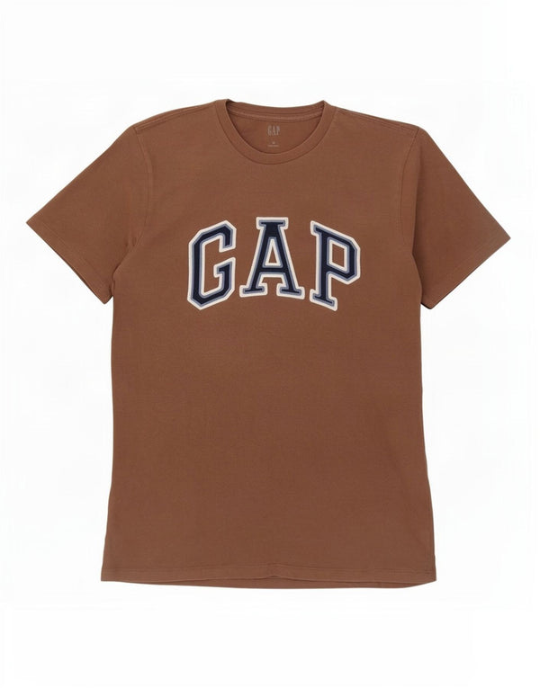 Camiseta masculina gráfica Gap Top marrom médio