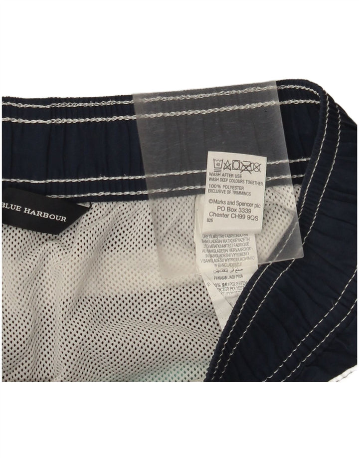 Shorts de natação masculino Marks & Spencer Blue Harbor médio azul marinho