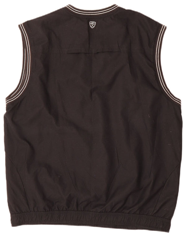 Top de treino masculino Nike sem mangas, pulôver, Reino Unido 42/44, grande, preto, poliéster